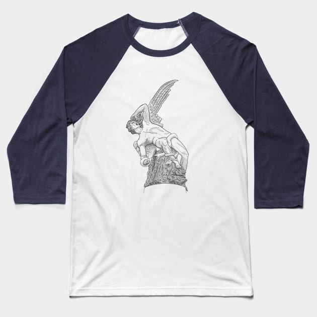 ANGEL SCULPTURE Baseball T-Shirt by InkForArtists